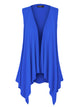 WSK1071 Women's Lightweight Sleeveless Open Front Drape Vest Cardigan