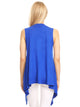 WSK1071 Women's Lightweight Sleeveless Open Front Drape Vest Cardigan
