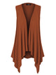 WSK1071 Women's Lightweight Sleeveless Open Front Drape Vest Cardigan