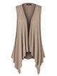 WSK1071 Women's Lightweight Sleeveless Open Front Drape Vest Cardigan