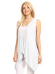 WSK1071 Women's Lightweight Sleeveless Open Front Drape Vest Cardigan