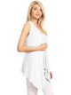 WSK1071 Women's Lightweight Sleeveless Open Front Drape Vest Cardigan