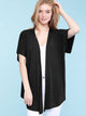 WSK1310 Womens Short Sleeve Dolman Cardigan