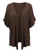 WSK1310 Womens Short Sleeve Dolman Cardigan