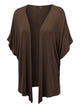 WSK1310 Womens Short Sleeve Dolman Cardigan