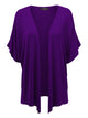 WSK1310 Womens Short Sleeve Dolman Cardigan