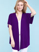 WSK1310 Womens Short Sleeve Dolman Cardigan