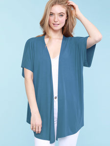 WSK1310 Womens Short Sleeve Dolman Cardigan