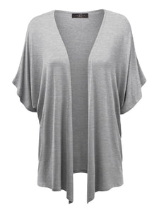 WSK1310 Womens Short Sleeve Dolman Cardigan