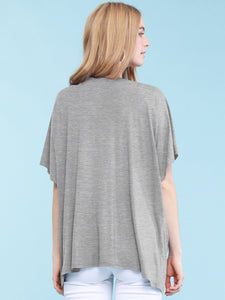 WSK1310 Womens Short Sleeve Dolman Cardigan