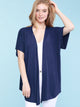 WSK1310 Womens Short Sleeve Dolman Cardigan