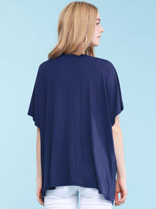 WSK1310 Womens Short Sleeve Dolman Cardigan