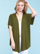 WSK1310 Womens Short Sleeve Dolman Cardigan