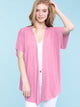 WSK1310 Womens Short Sleeve Dolman Cardigan