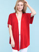 WSK1310 Womens Short Sleeve Dolman Cardigan