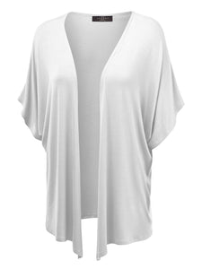 WSK1310 Womens Short Sleeve Dolman Cardigan