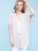 WSK1310 Womens Short Sleeve Dolman Cardigan