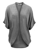 WSK1528 Womens Short Sleeve Open-Front Batwing Cardigan