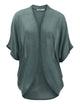 WSK1528 Womens Short Sleeve Open-Front Batwing Cardigan