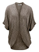 WSK1528 Womens Short Sleeve Open-Front Batwing Cardigan