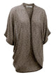 WSK1528 Womens Short Sleeve Open-Front Batwing Cardigan