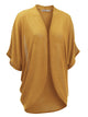 WSK1528 Womens Short Sleeve Open-Front Batwing Cardigan