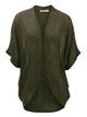 WSK1528 Womens Short Sleeve Open-Front Batwing Cardigan