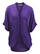 WSK1528 Womens Short Sleeve Open-Front Batwing Cardigan