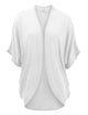 WSK1528 Womens Short Sleeve Open-Front Batwing Cardigan