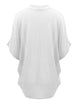 WSK1528 Womens Short Sleeve Open-Front Batwing Cardigan