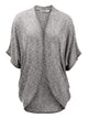 WSK1528 Womens Short Sleeve Open-Front Batwing Cardigan