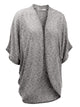 WSK1528 Womens Short Sleeve Open-Front Batwing Cardigan