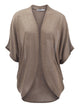 WSK1528 Womens Short Sleeve Open-Front Batwing Cardigan