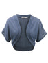 WSK1529 Womens Short Sleeve Shrug Open Cardigan
