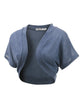 WSK1529 Womens Short Sleeve Shrug Open Cardigan