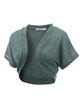 WSK1529 Womens Short Sleeve Shrug Open Cardigan