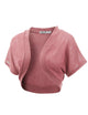 WSK1529 Womens Short Sleeve Shrug Open Cardigan