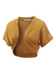 WSK1529 Womens Short Sleeve Shrug Open Cardigan