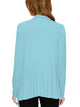 WSK2105 Women's Drape Front Open Cardigan Long Sleeve Irregular Hem