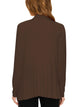 WSK2105 Women's Drape Front Open Cardigan Long Sleeve Irregular Hem