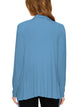 WSK2105 Women's Drape Front Open Cardigan Long Sleeve Irregular Hem