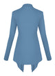 WSK2105 Women's Drape Front Open Cardigan Long Sleeve Irregular Hem