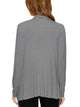 WSK2105 Women's Drape Front Open Cardigan Long Sleeve Irregular Hem