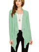 WSK2105 Women's Drape Front Open Cardigan Long Sleeve Irregular Hem