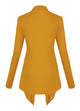 WSK2105 Women's Drape Front Open Cardigan Long Sleeve Irregular Hem
