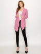 WSK2105 Women's Drape Front Open Cardigan Long Sleeve Irregular Hem