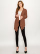 WSK2105 Women's Drape Front Open Cardigan Long Sleeve Irregular Hem