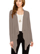 WSK2105 Women's Drape Front Open Cardigan Long Sleeve Irregular Hem