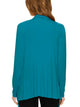 WSK2105 Women's Drape Front Open Cardigan Long Sleeve Irregular Hem