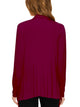 WSK2105 Women's Drape Front Open Cardigan Long Sleeve Irregular Hem